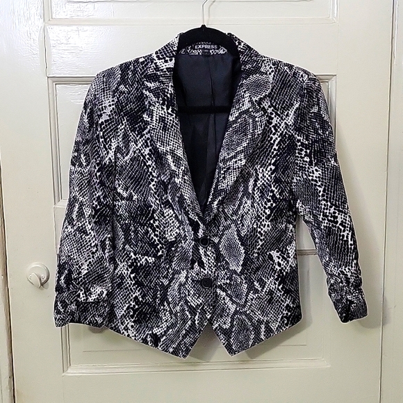 EXPRESS Snakeprint Blazer - Picture 1 of 7
